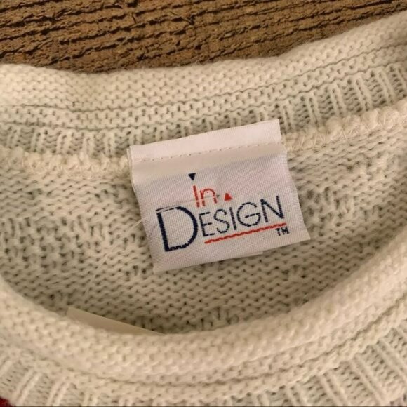 In design womens size XL deadstock vintage knit Christmas ugly sweater -NWT - Picture 2 of 8